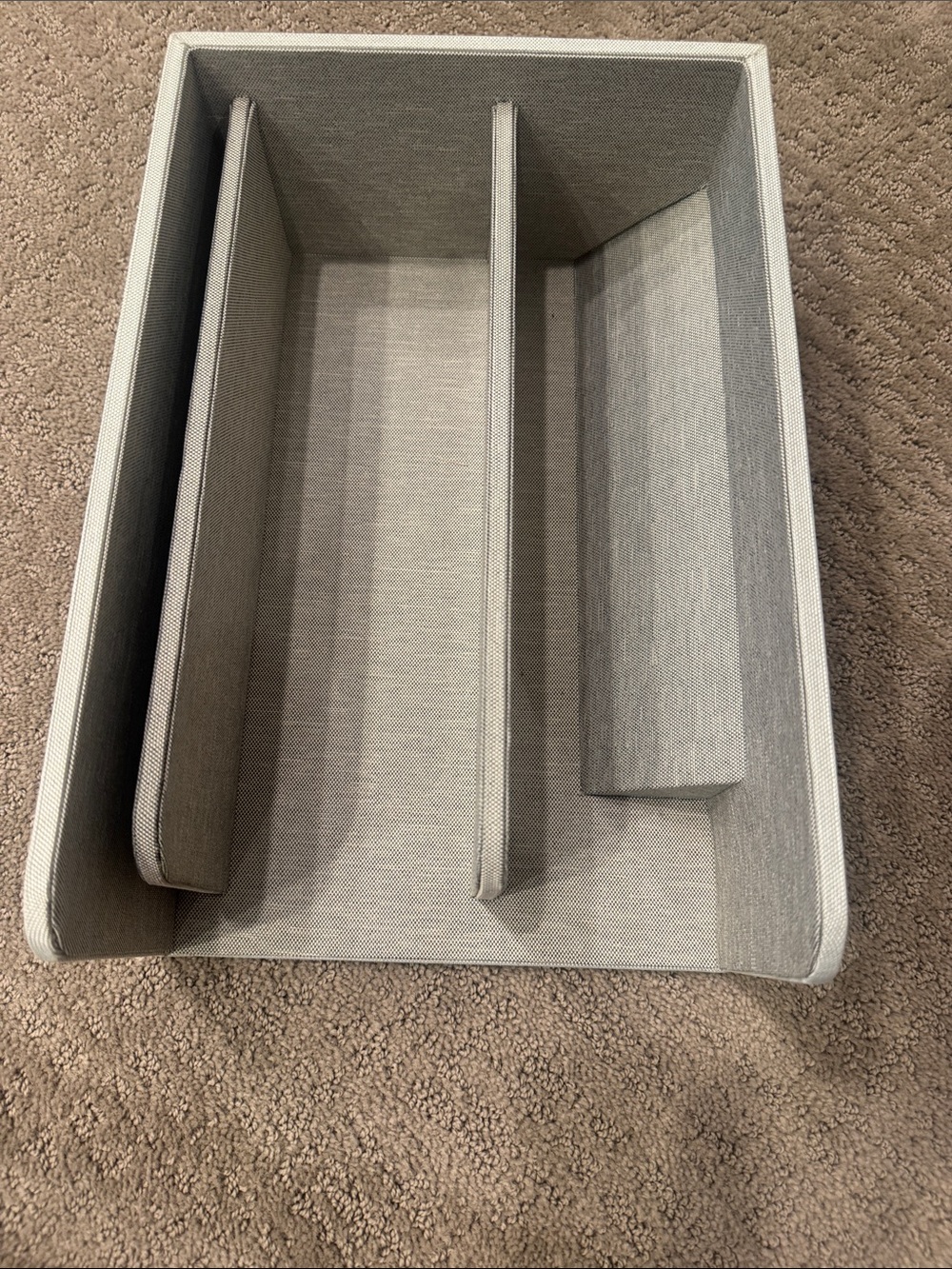 Caraway Pot/Pan & Lid Organizer - NEW, gray fabric